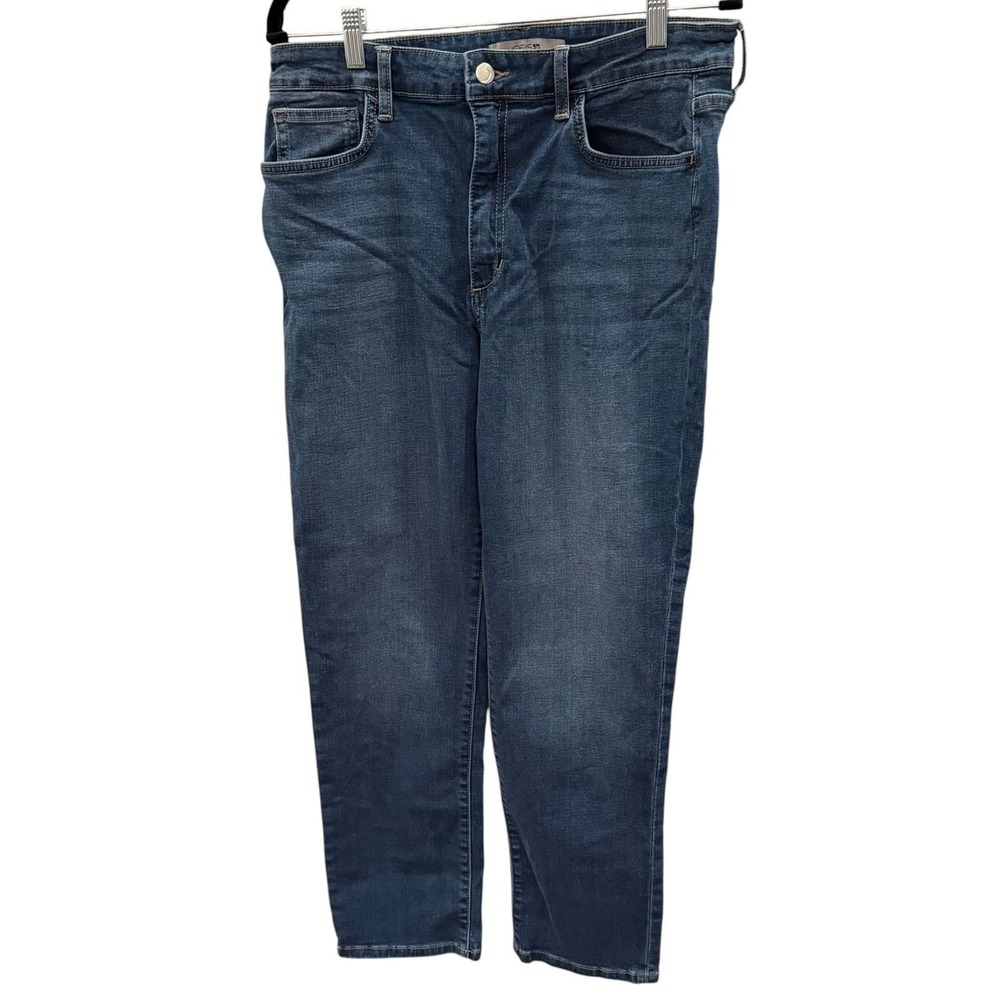 Joe's Jeans Straight Leg Women Blue Dark Wash Stretch Casual Classic 31 ($198)